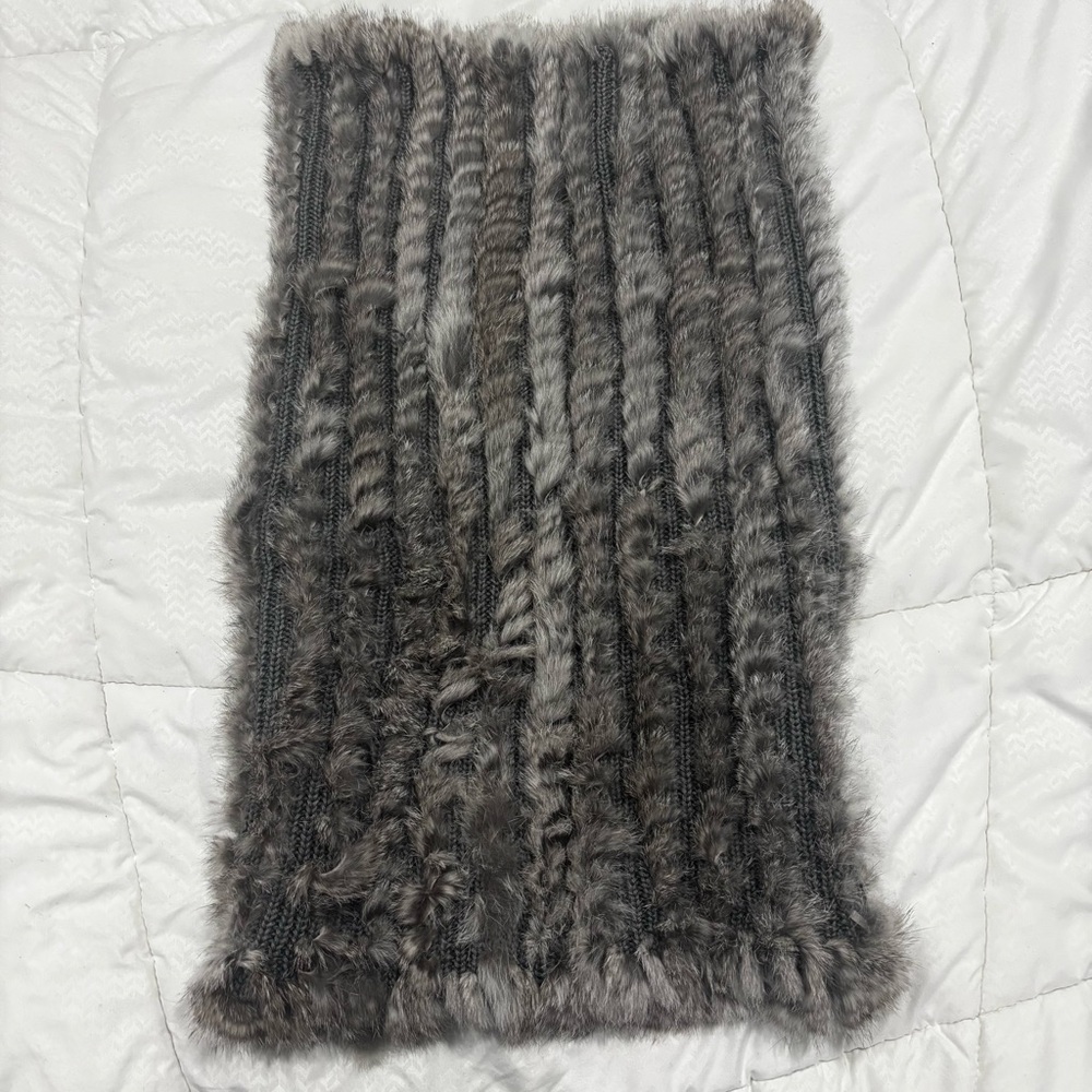 Real Rabbit Fur Scarf